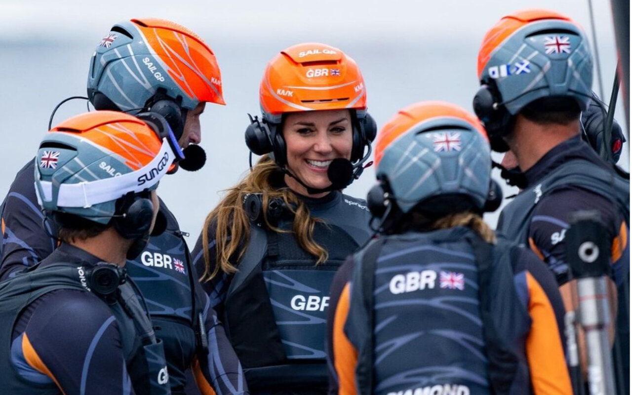 Duchess of Cambridge Takes Part in High-Speed Sailing Race
