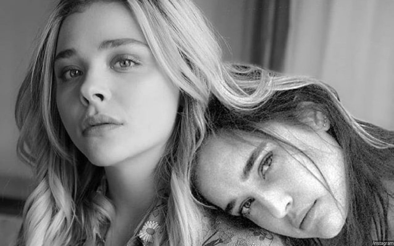 Chloe Grace Moretz Spotted Kissing Model Kate Harrison