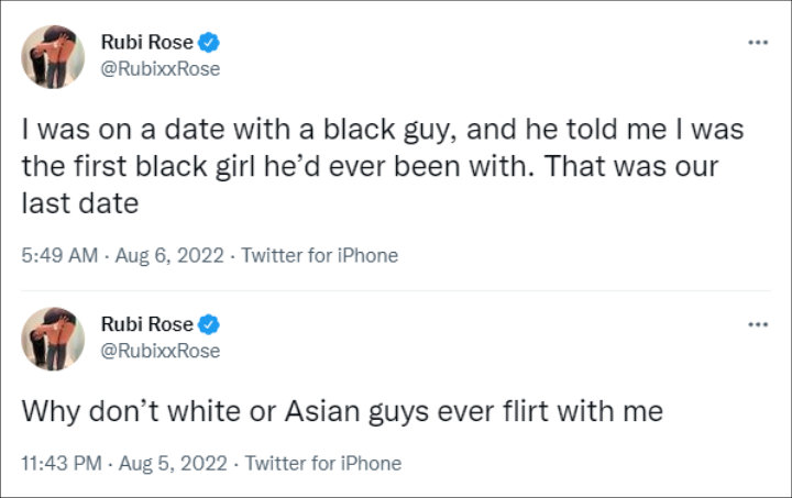 Rubi Rose's tweets