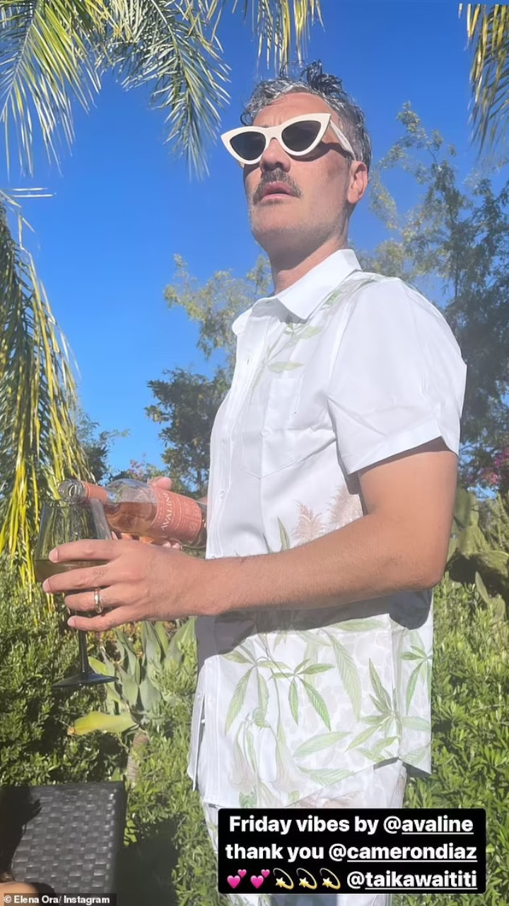 Taika Waititi in Rita Ora's Sister's IG Story