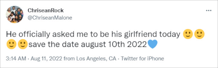 Chrisean Rock's Tweet