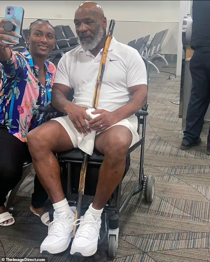 Mike Tyson in Wheelchair