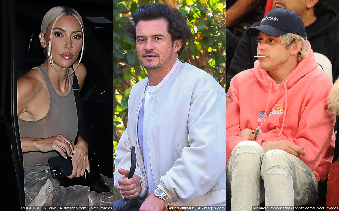 Kim Kardashian Hangs With Orlando Bloom After He Advises Pete Davidson to Repair Relationship