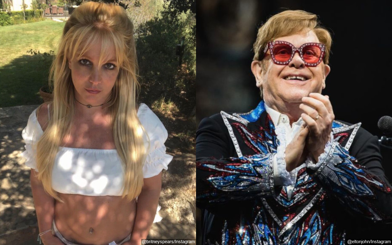 See Cute Cover Art of Britney Spears and Elton John's Upcoming Single 'Hold Me Closer'