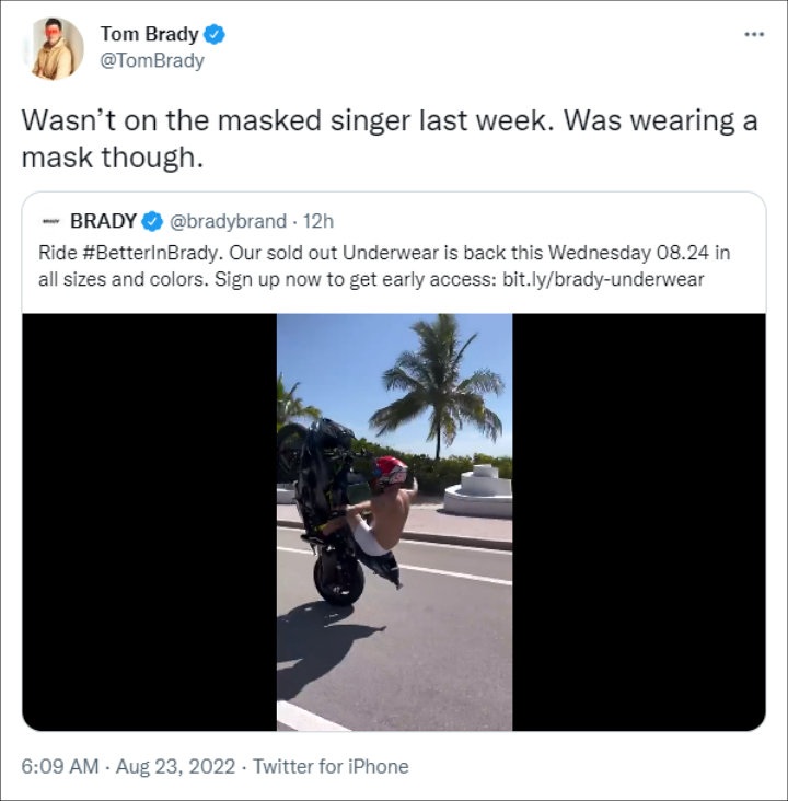 Tom Brady Denies Appearing on 'The Masked Singer' Following Wild