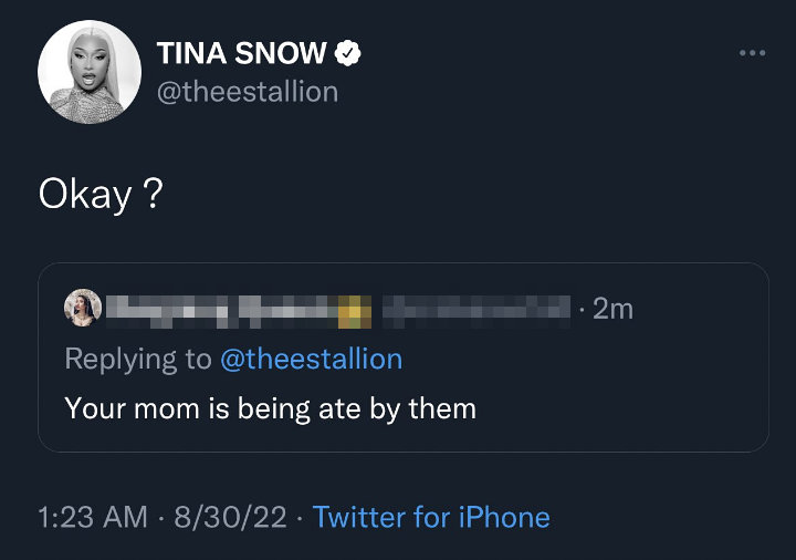 Megan Thee Stallion's tweet