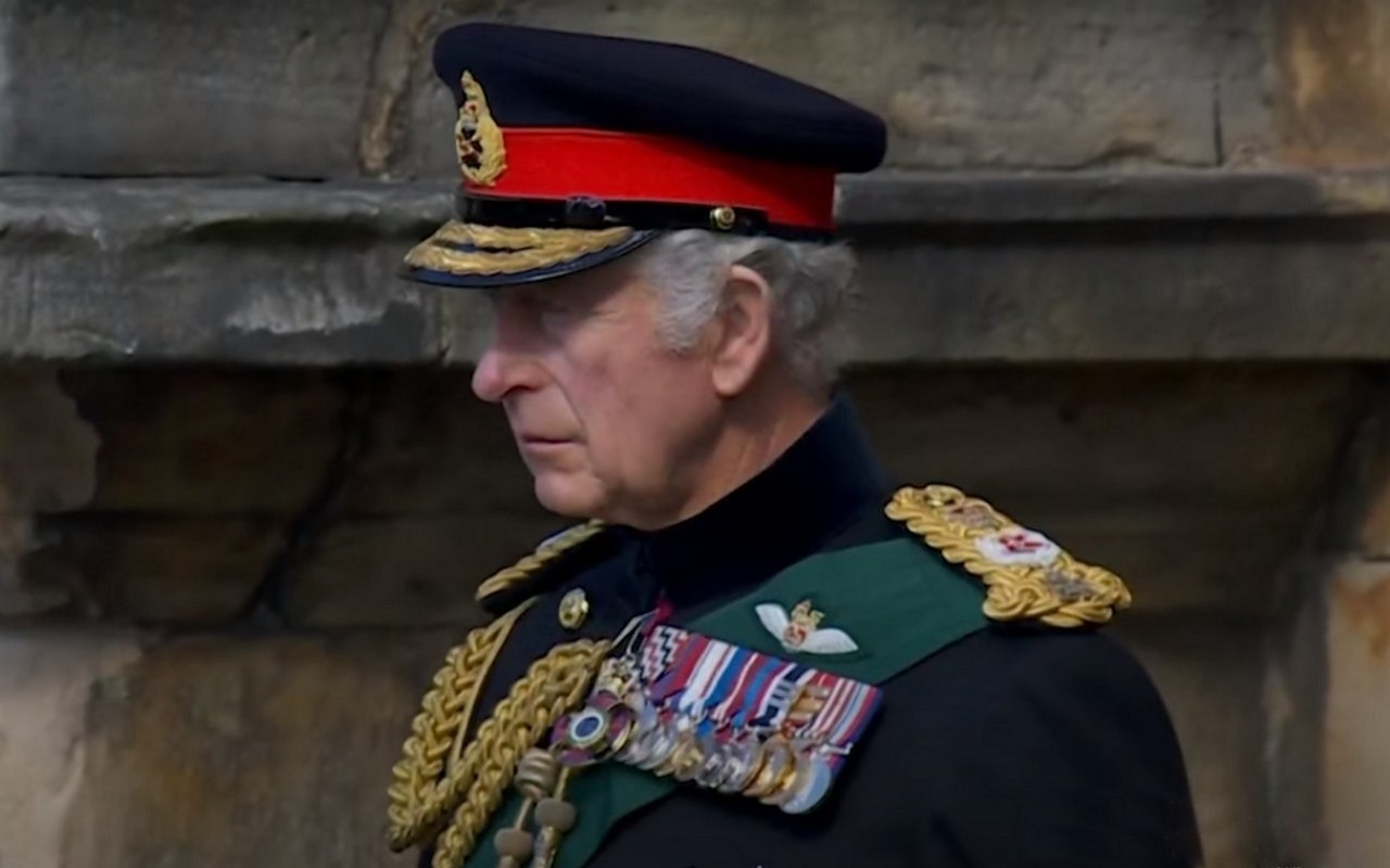 King Charles and Royal Family Walk Behind Queen Elizabeth's Coffin in Solemn Procession in Edinburgh