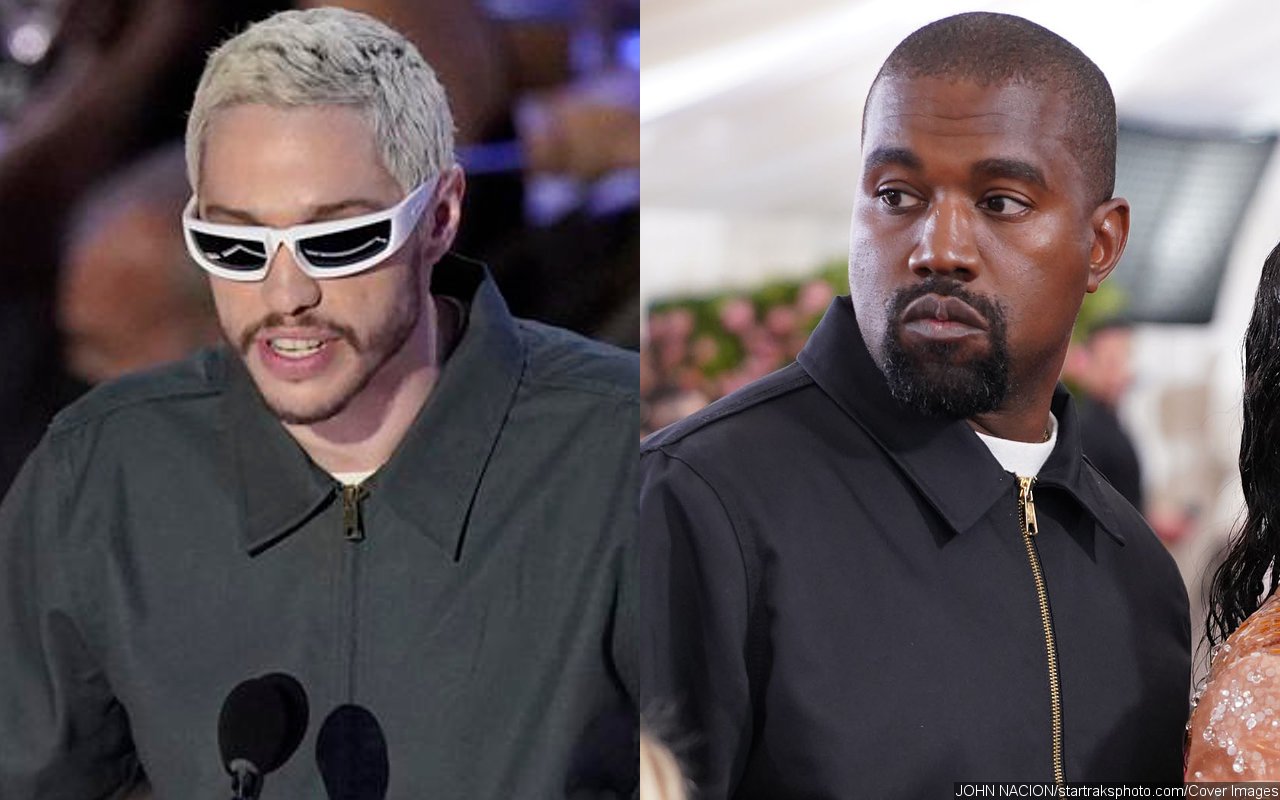 Pete Davidson Appears to Channel Kanye West's Met Gala Look at Emmys 2022 