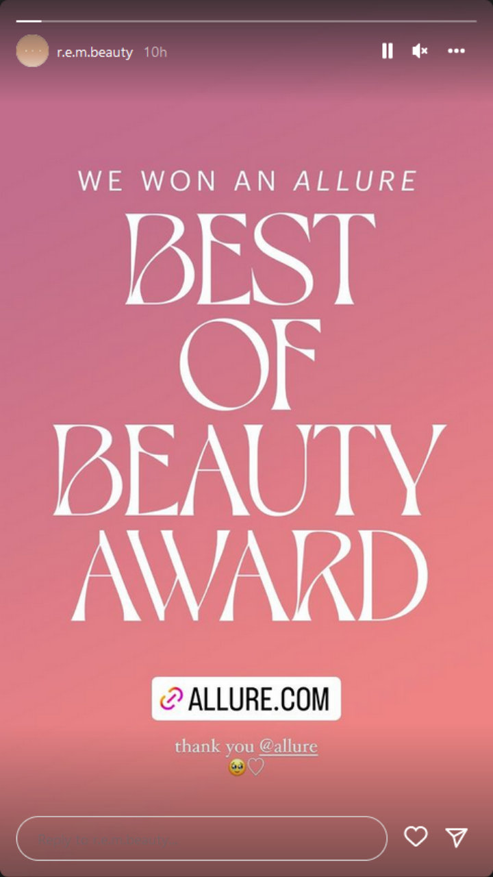 Ariana Grande's R.E.M. Beauty Wins Allure's 2022 Best of Beauty Award