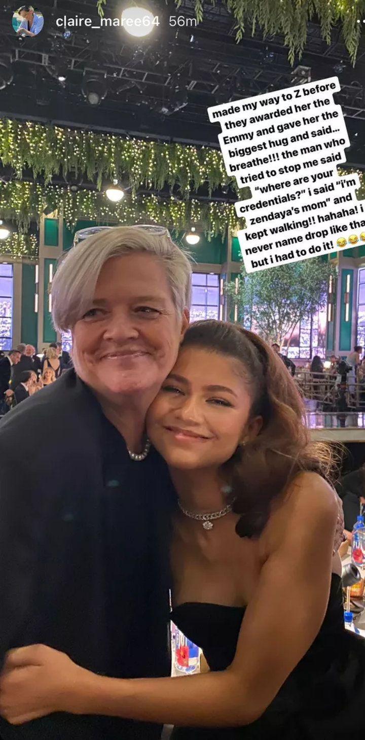 Zendaya's Mom's IG Story