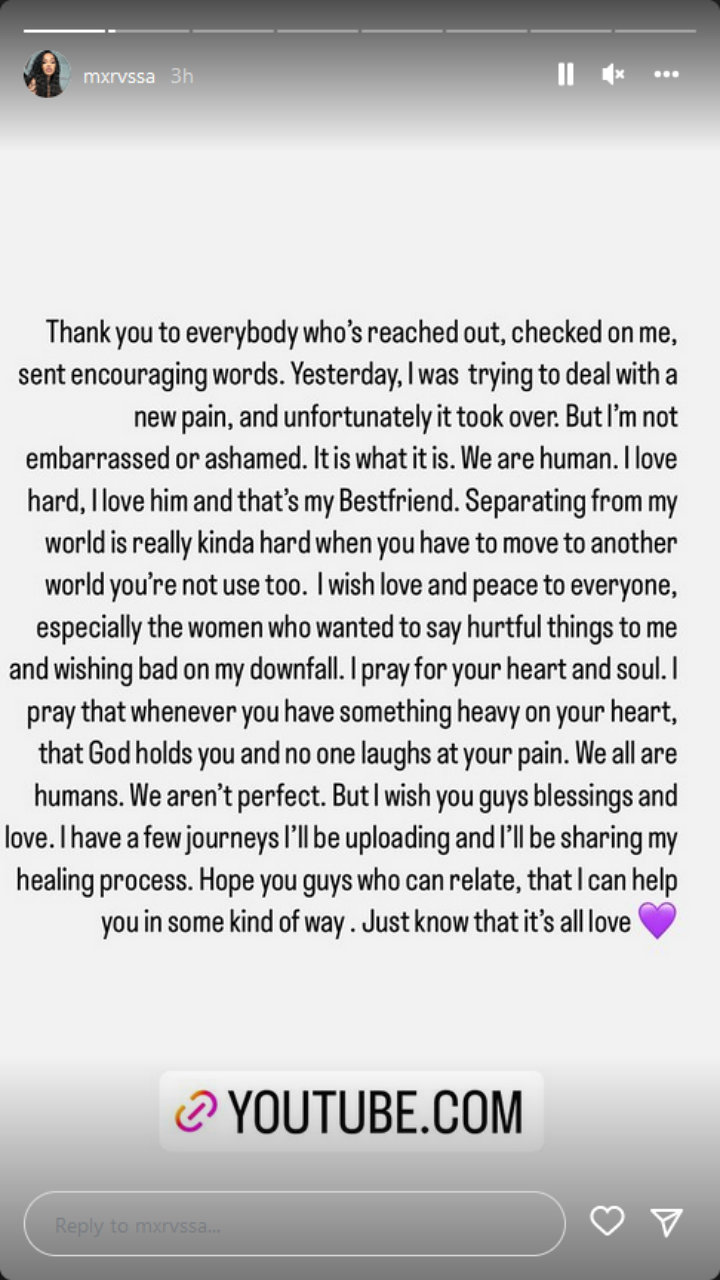 Marissa Da'Nae's IG Story