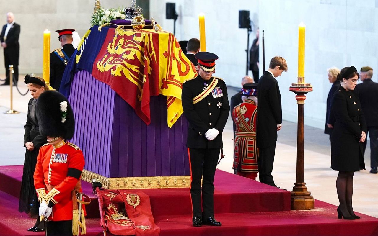 Prince Harry Seen Wearing Military Uniform at Queen's Vigil Following King Charles' Permission