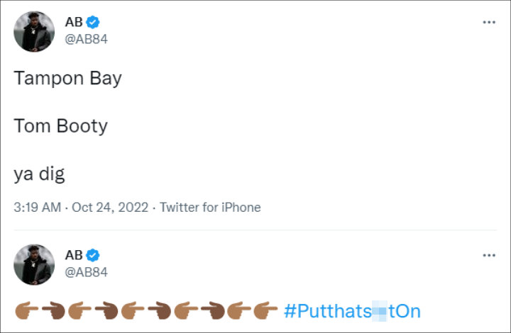 Antonio Brown's tweets