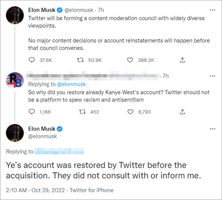 Elon Musk's tweets