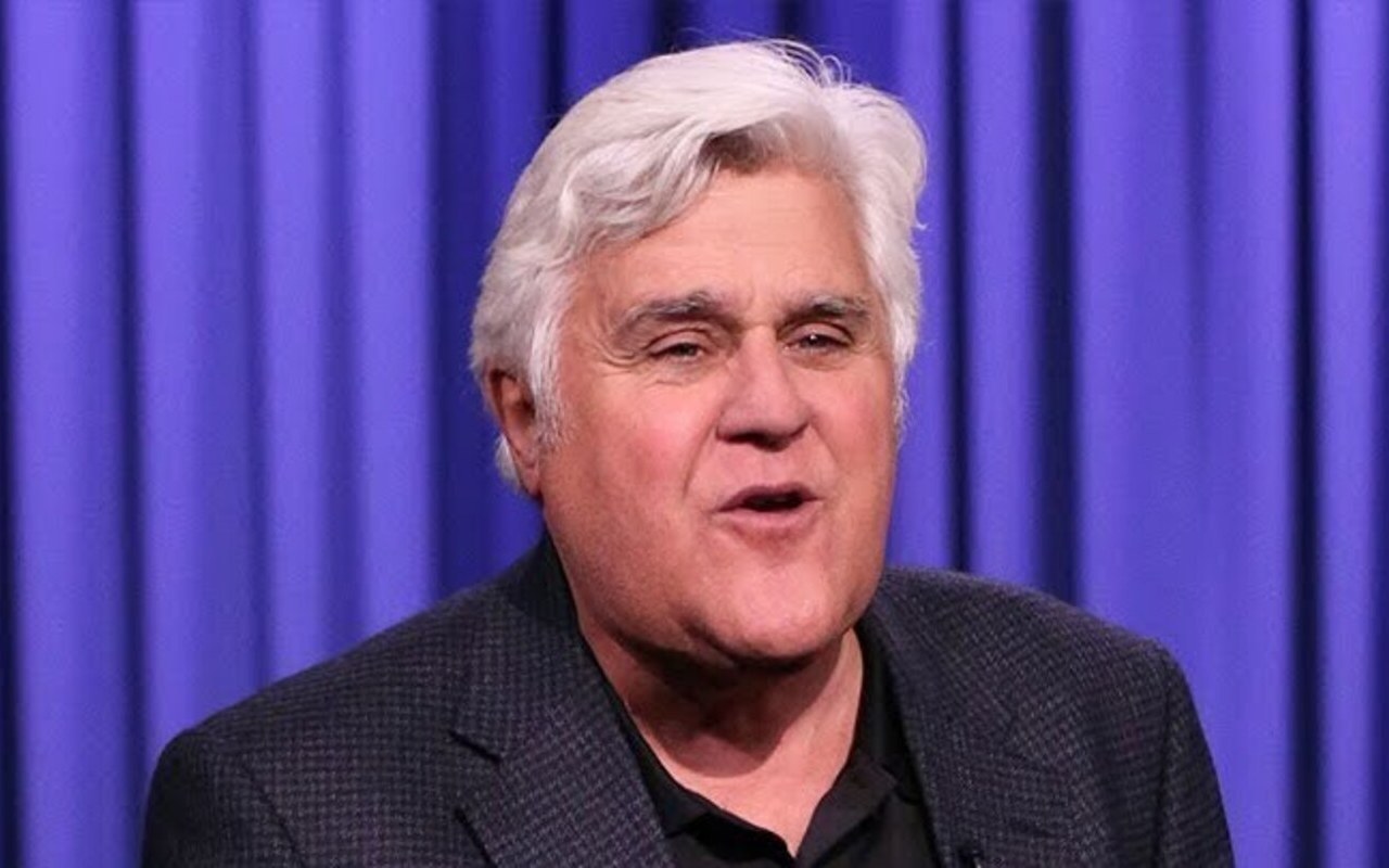 Jay Leno Hitting Police Car With His Tesla When Arriving at Comeback Show Venue