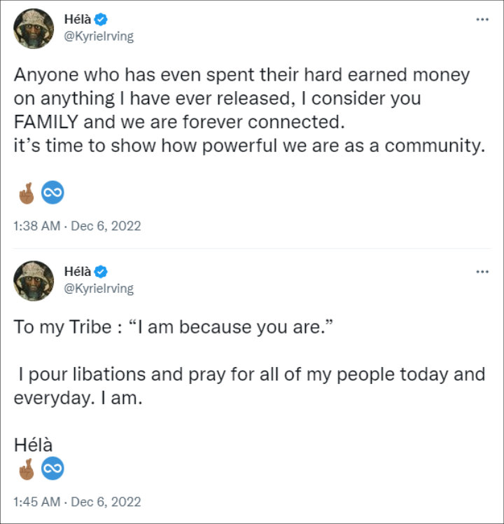 Kyrie Irving via Twitter