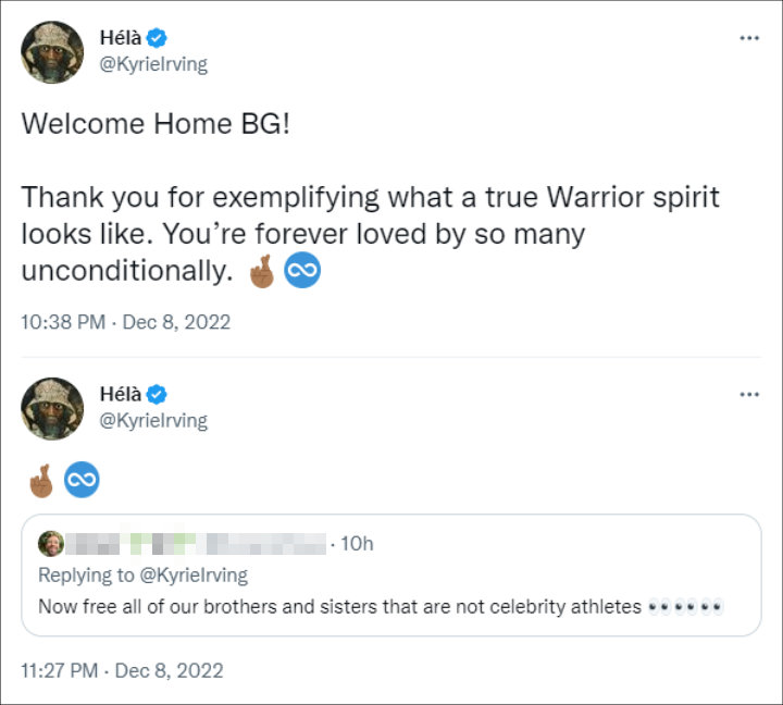 Kyrie Irving's tweets