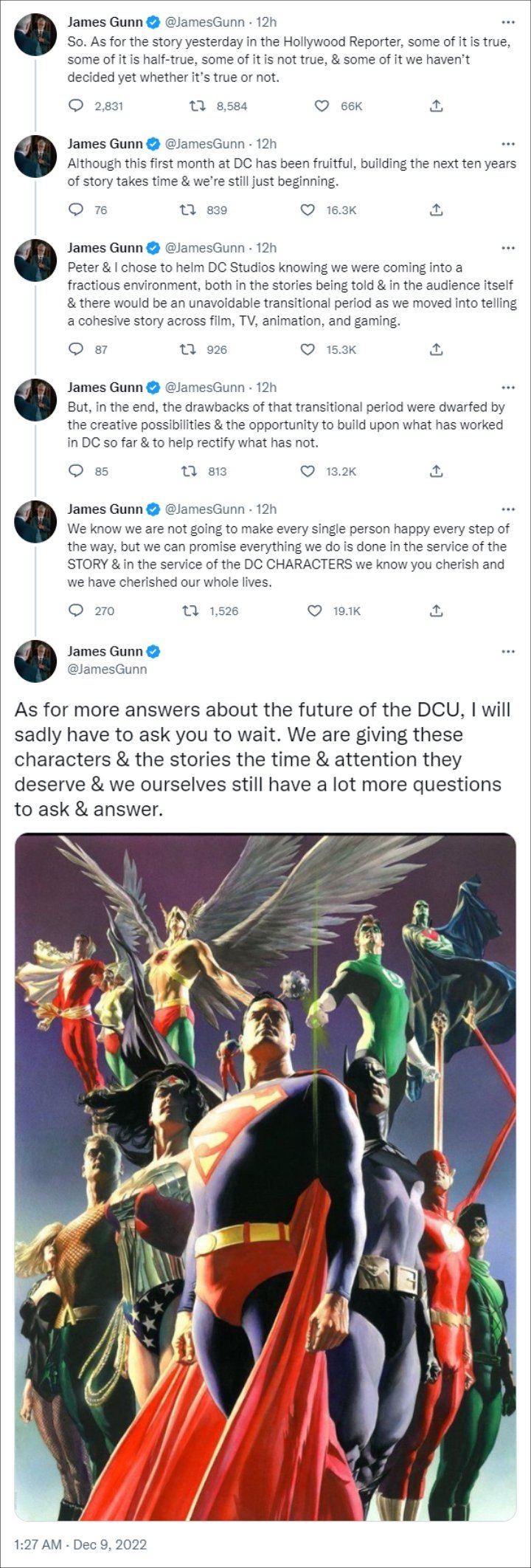 James Gunn's Tweets