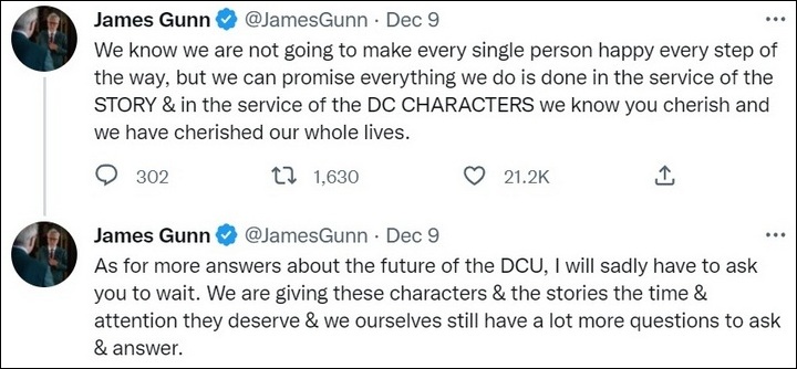 James Gunn addresses DC rumors