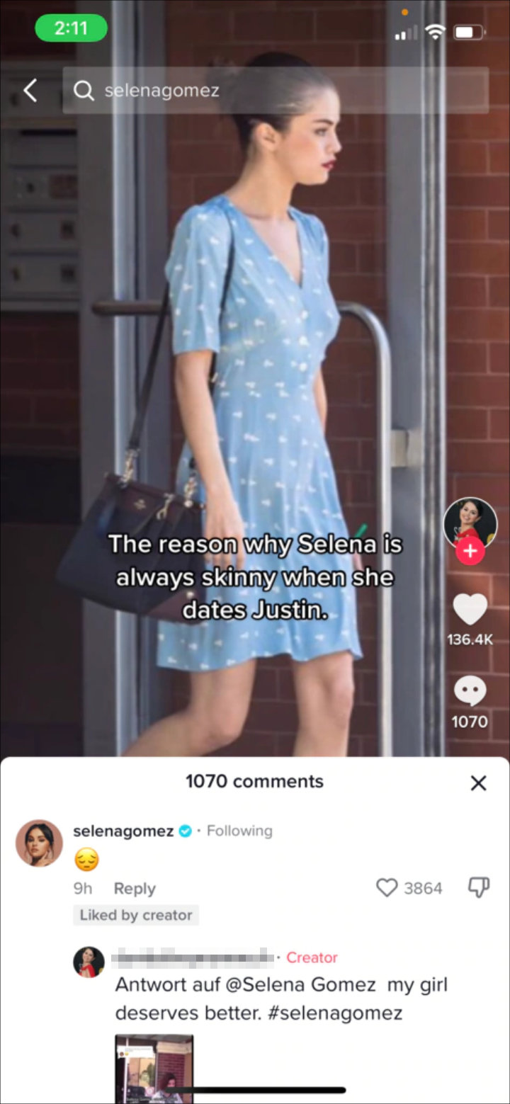 Selena Gomez's Response to Claim About Justin Bieber Romance