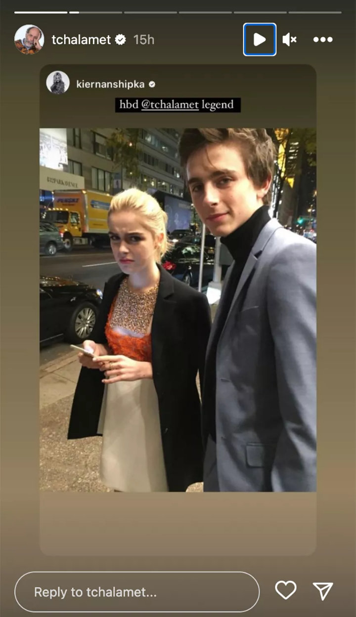 IG Story Kiernan Shipka