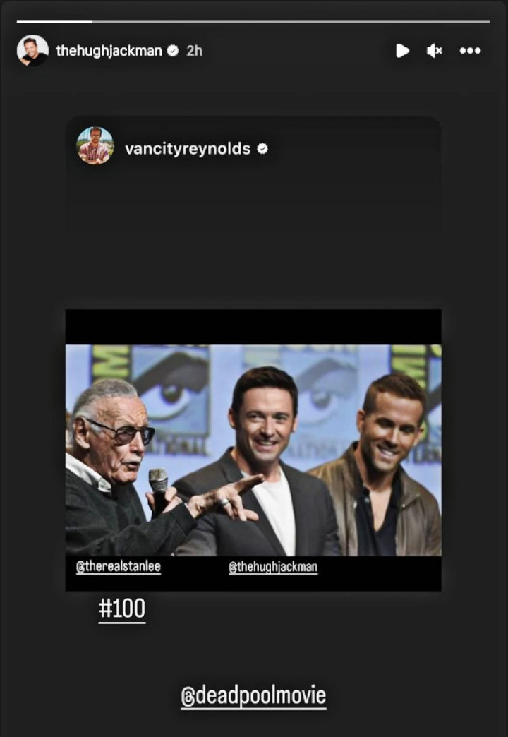 Hugh Jackman's IG Story