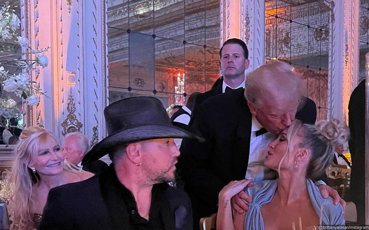 Jason Aldean Clowned After Donald Trump Gives Wife Brittany's Forehead Kiss