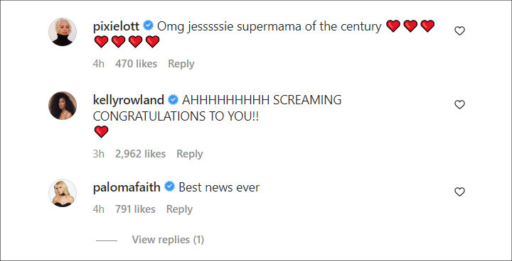 Celebs' comments