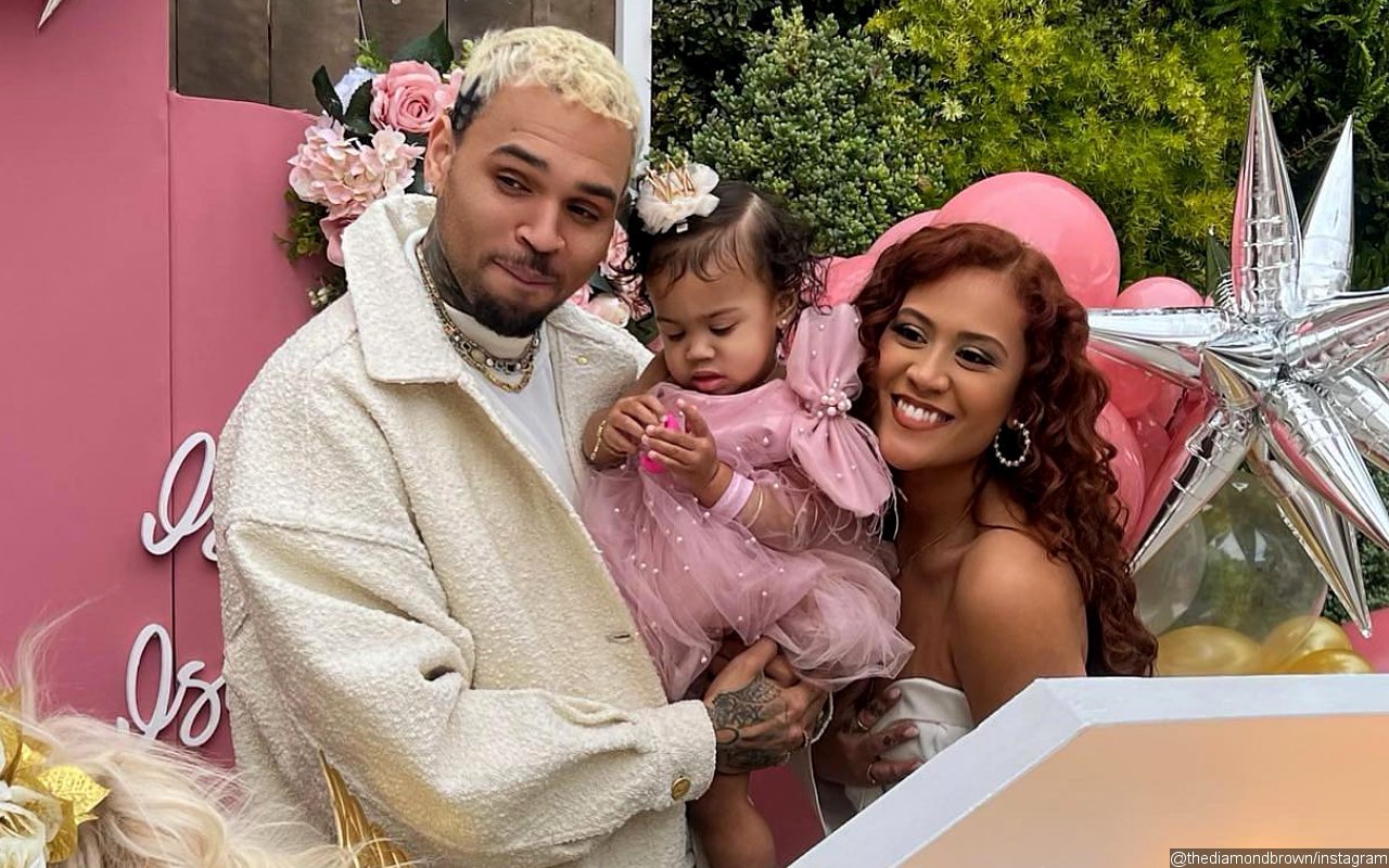 Chris Brown and Diamond Brown All Smiles at Daughter's First Birthday Bash