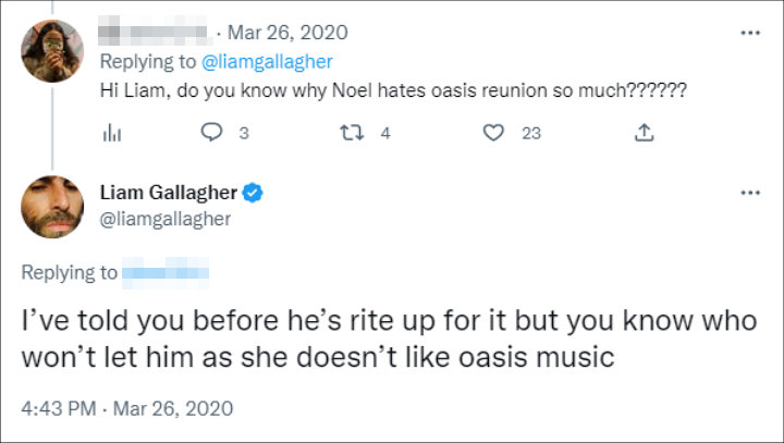 Liam Gallagher via Twitter