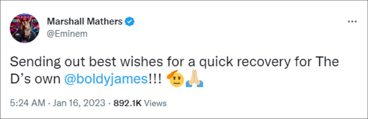 Eminem via Twitter