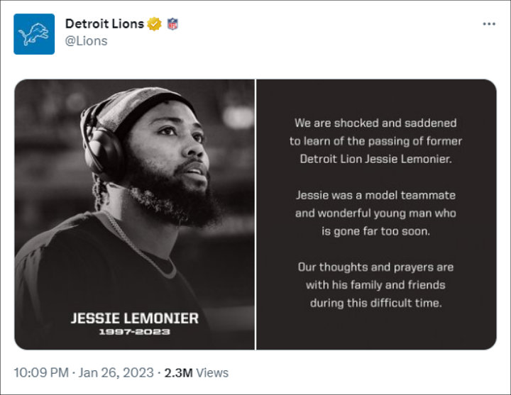 Detroit Lions via Twitter