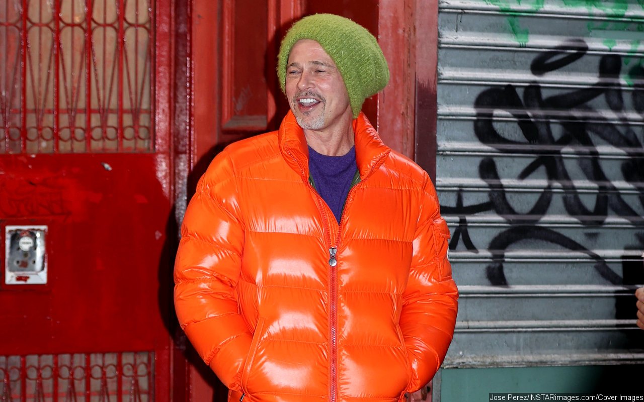 Brad Pitt Likened to Carrot With Questionable Outfit Combination on Movie Set
