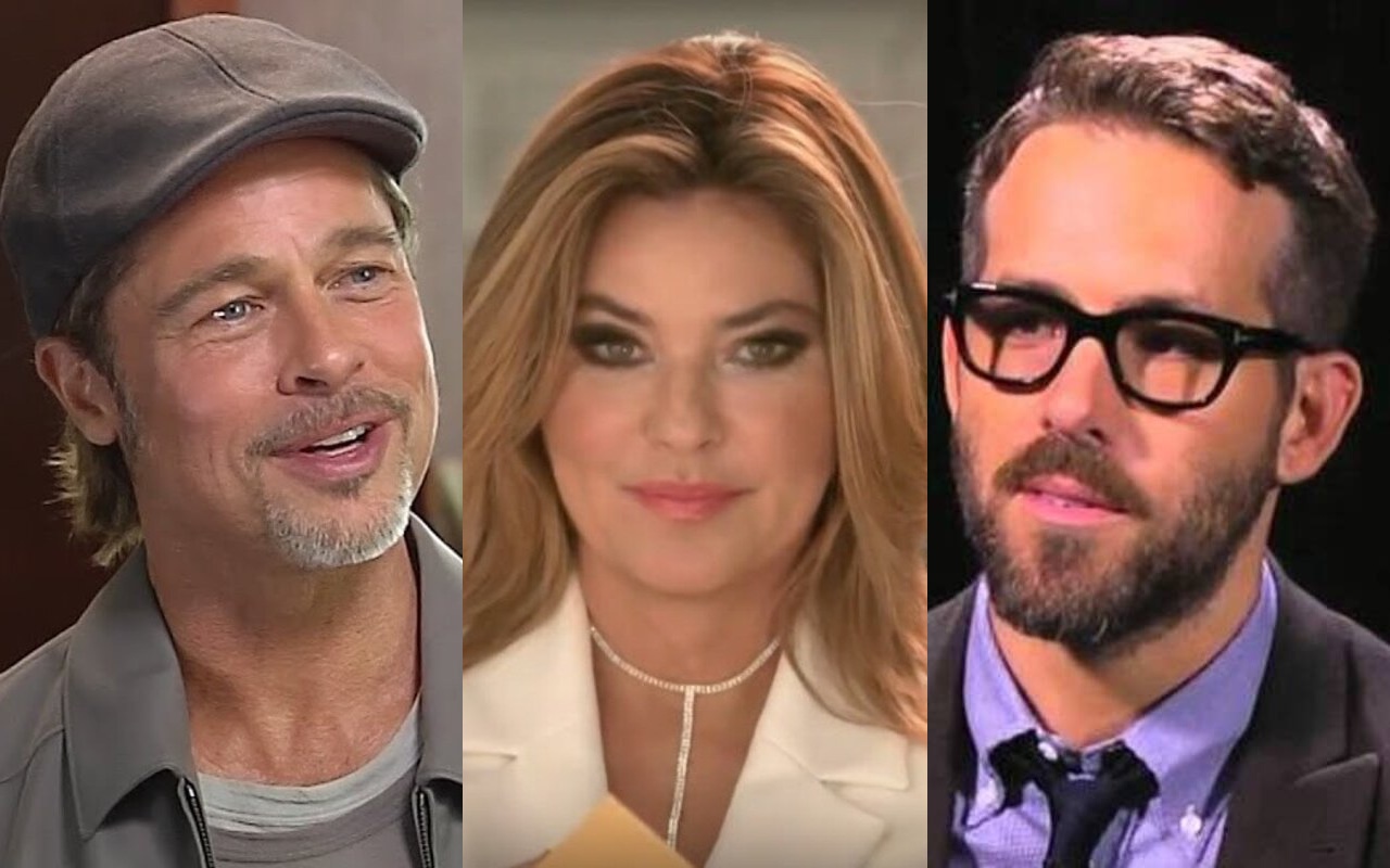 Brad Pitt Laughs After Shania Twain Snubs Him for Ryan Reynolds 