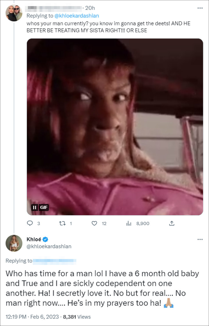 Khloe Kardashian's tweet