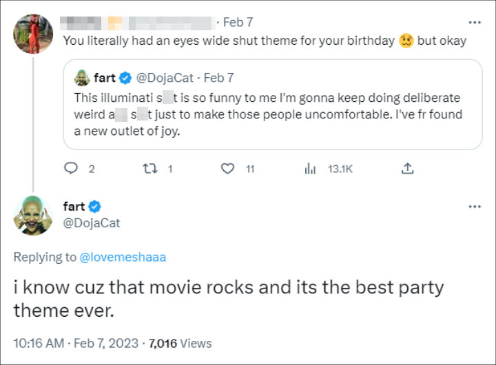 Doja Cat's Tweet