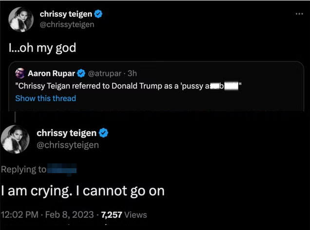 Chrissy Teigen's Tweets