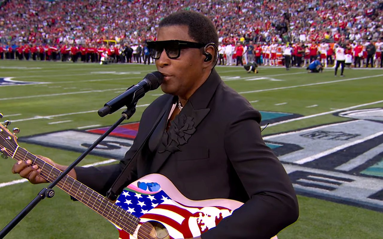 Super Bowl LVII: Babyface Wows Crowd With Stripped-Down Rendition of 'America the Beautiful'