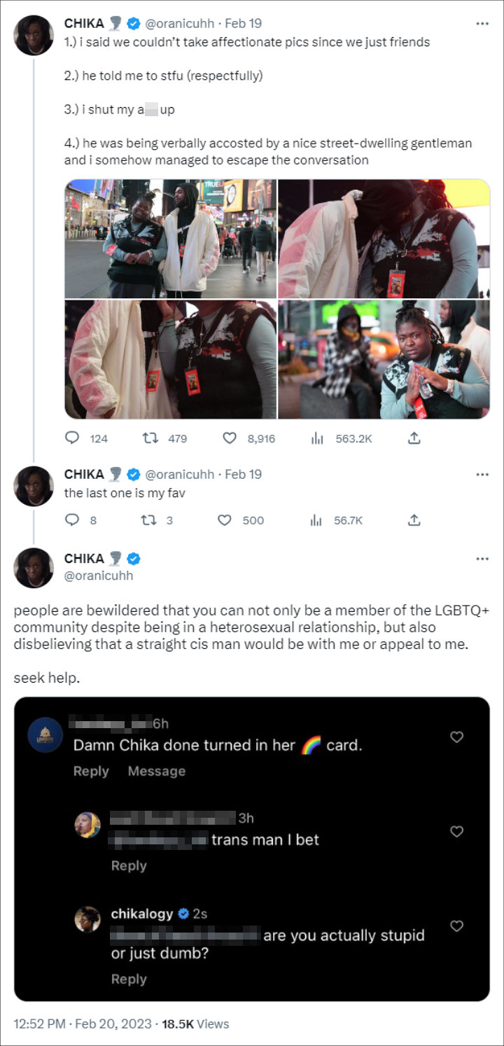 Rapper Chika Defends Her Heterosexual Relationship After Accused of  Betraying LGBTQ Community