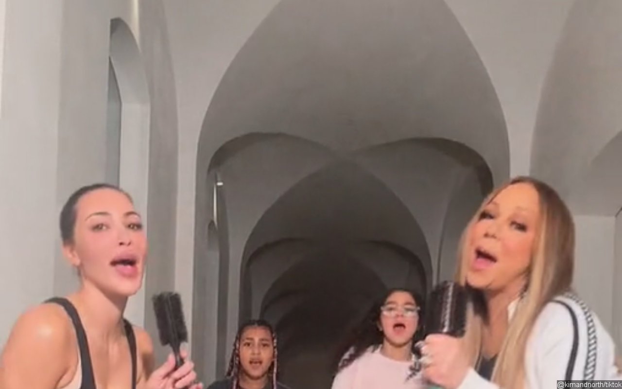 Kim Kardashian and Mariah Carey Link Up for Fun TikTok Video With Daughters North and Monroe