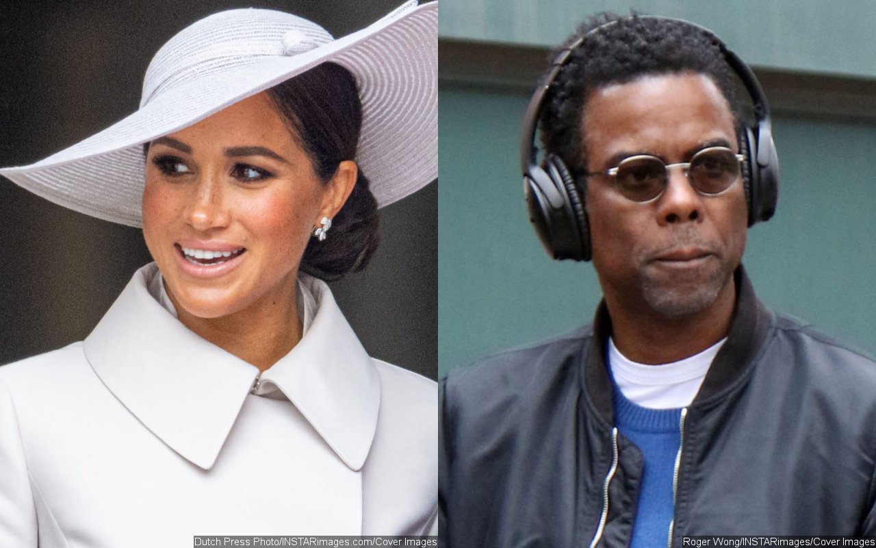 Meghan Markle's Friend Caught Laughing Backstage at Chris Rock Show Amid His Diss at Duchess 