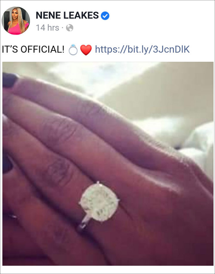 NeNe Leakes' Facebook post