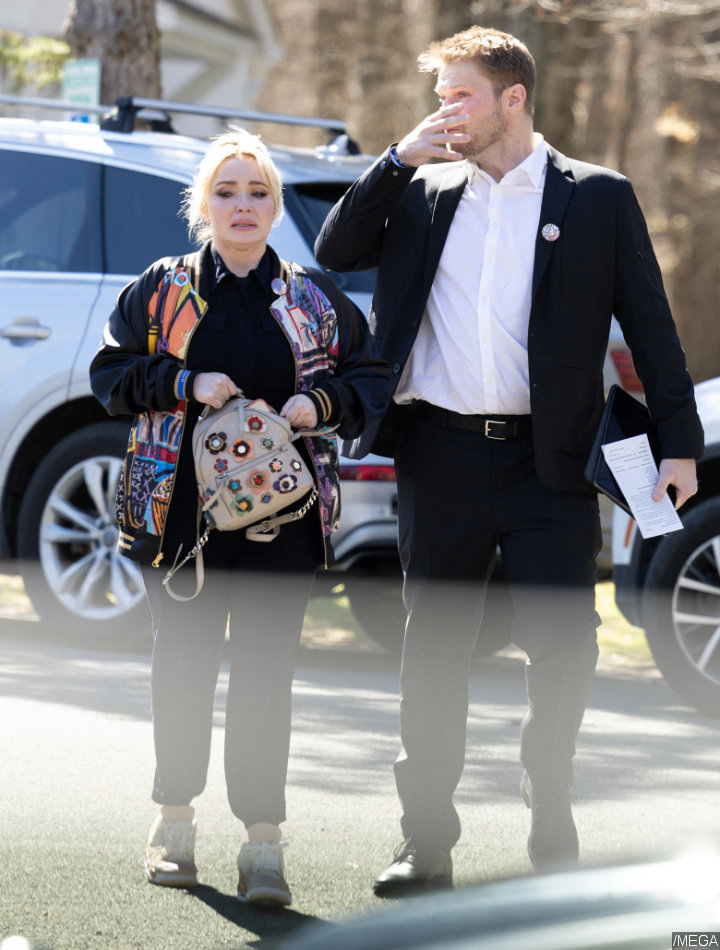 Hayden Panettiere at Brother Jansen's Funeral Service