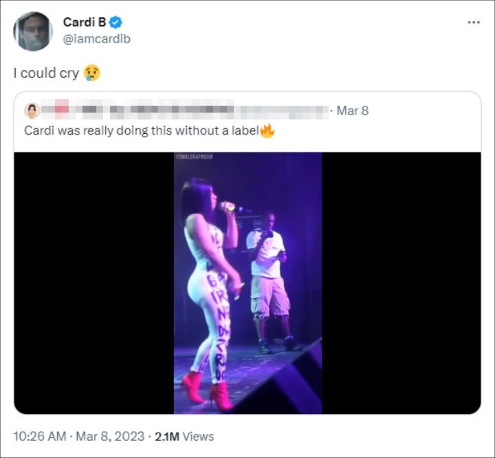 Cardi B via Twitter