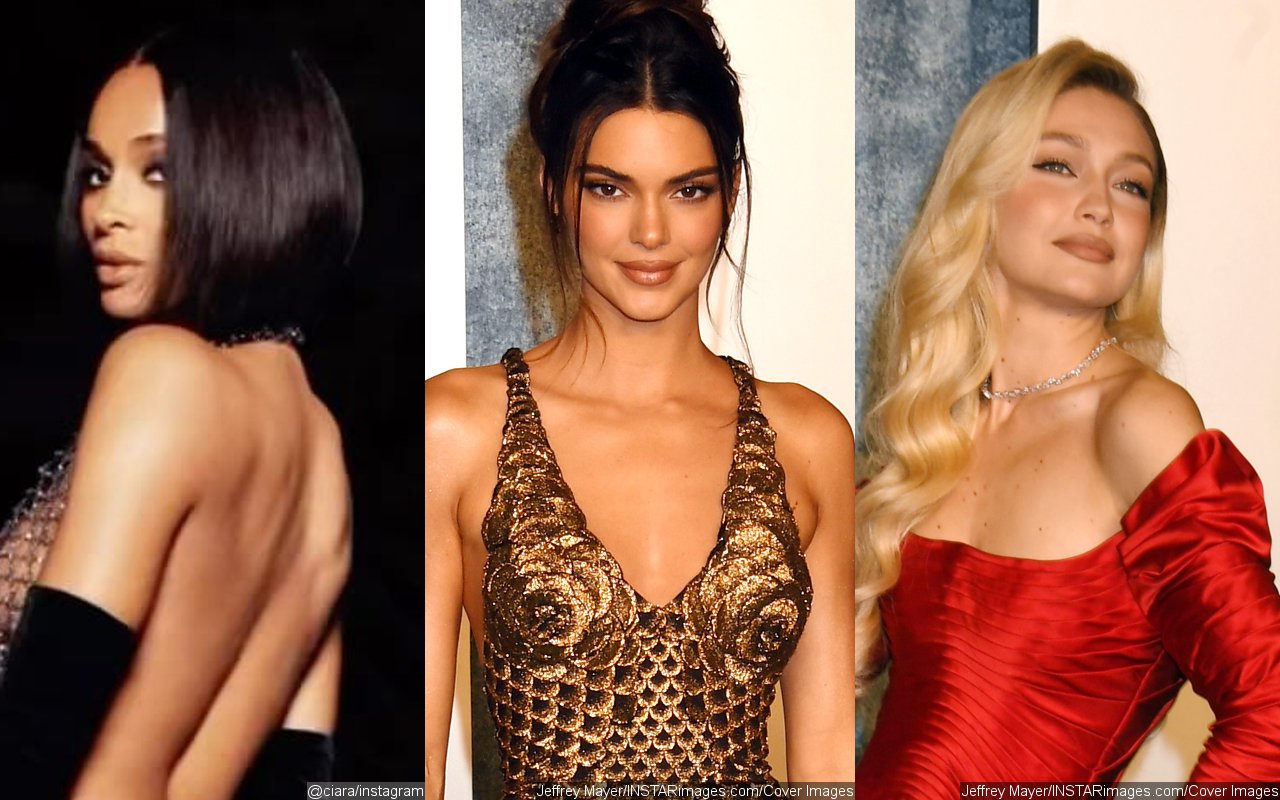 Ciara Is Almost Naked, Kendall Jenner and Gigi Hadid Kiss at Vanity Fair Oscar Party 