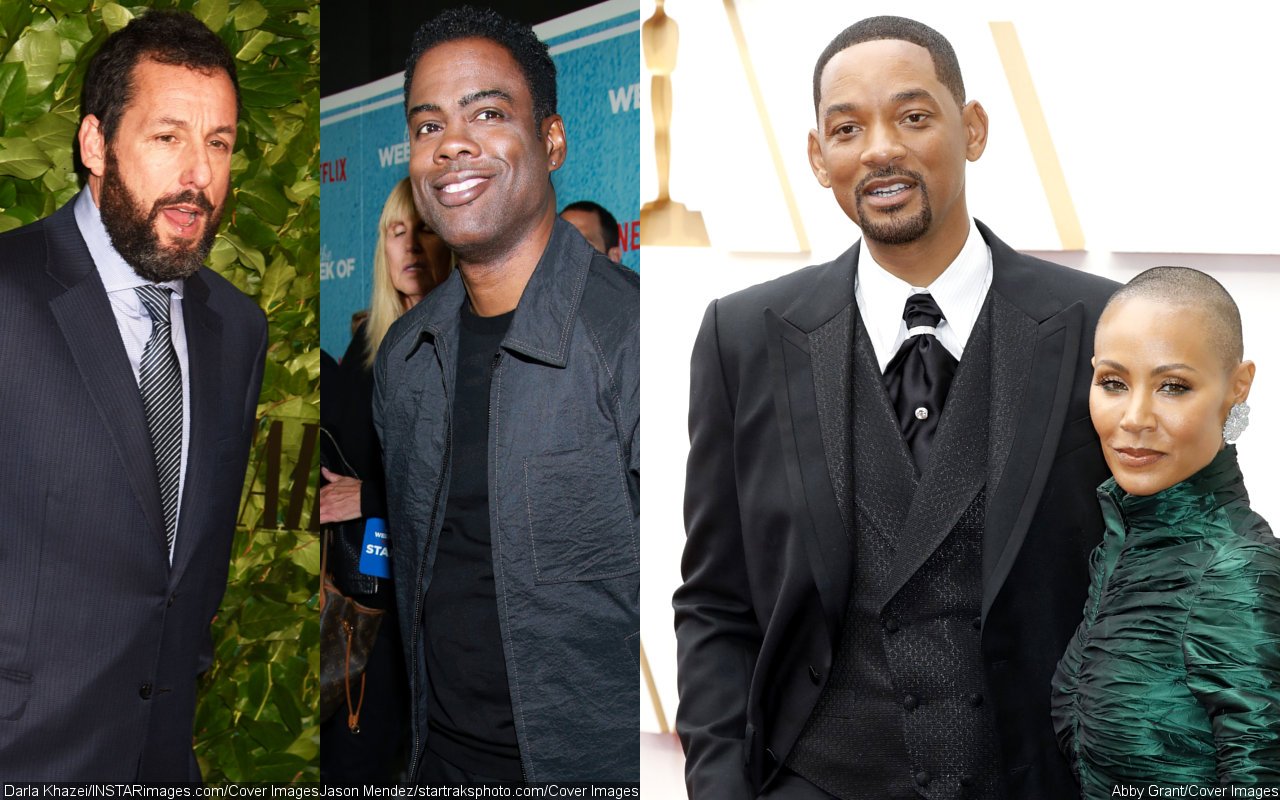 Adam Sandler Doesn't Think Chris Rock Went Too Far With Will Smith and Jada Pinkett Jokes