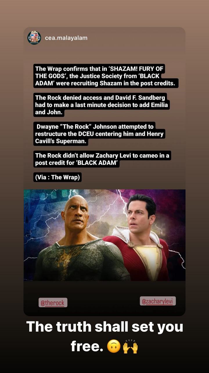 Zachary Levi reacts to rumors The Rock blocked Black Adam and Shazam crossover