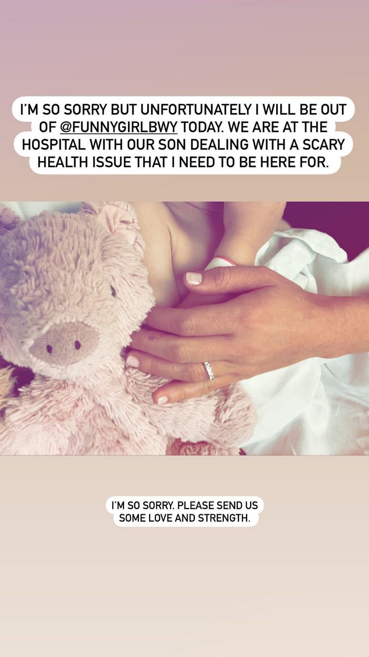 Lea Michele reveals son's hospitalization