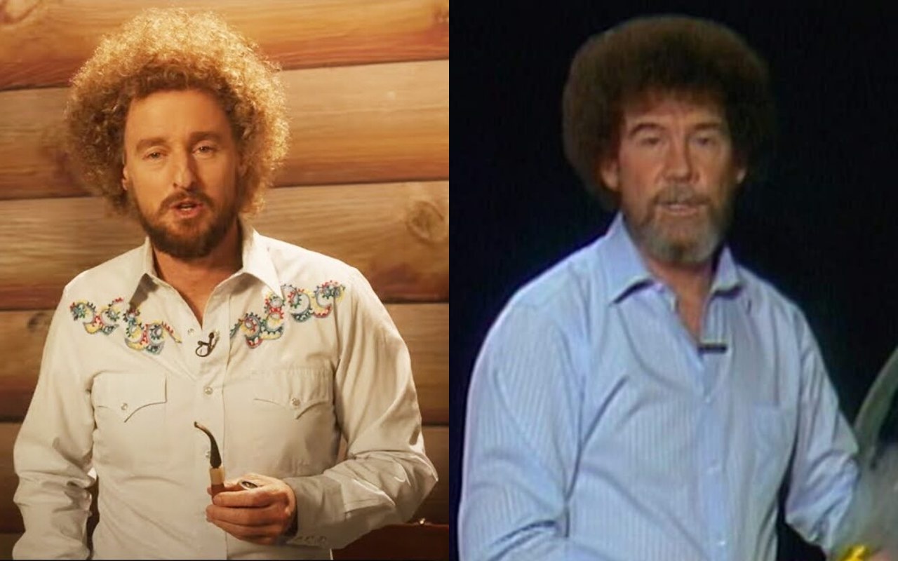 Owen Wilson Denies Trying to Imitate Bob Ross in Movie 'Paint' Despite Sporting Similar Afro Hair