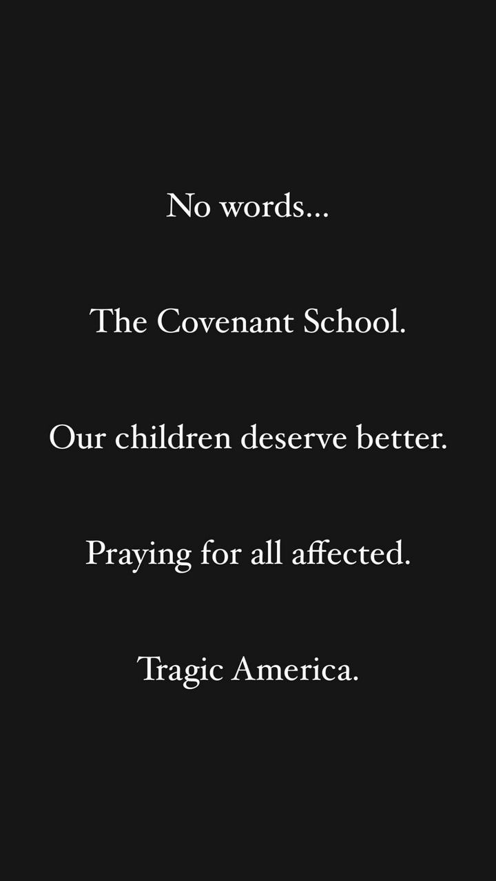 Sheryl Crow reacts to Nashville school shooting